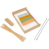 Bigjigs Houten Weefraam Set, 10dlg.