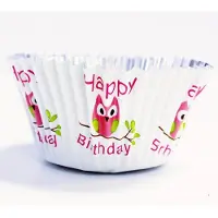 Pme Foil Baking Cups Cute Owls Pk/30
