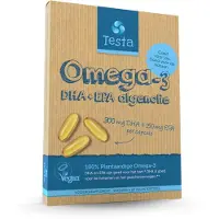 Testa Omega-3 Algenolie - Hoogste concentratie DHA & EPA - Vegan Omega 3 - 60 Capsules - Plantaardig Voedingssupplement