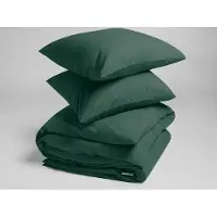 Yumeko Dekbedovertrek set Percal Katoen 200x200 Groen - Eco, Bio & Fairtrade