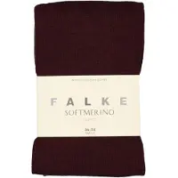 Falke Softmerino eenkleurig wol katoen panty dames rood - maat 48-50