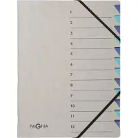 Pagna Sorteermap Easy A4 12 tabs blauw/grijs