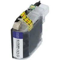 PrintAbout Inktcartridge LC-127XLBK Zwart Hoge capaciteit geschikt voor Brother