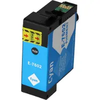 PrintAbout Huismerk Epson T7602 Inktcartridge Cyaan
