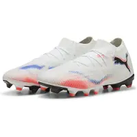 Puma Voetbalschoen 'Future 8 Match' blauw / kreeft / zwart / wit