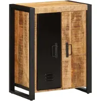 vidaXL Dressoir 55x35x70 cm massief ruw mangohout