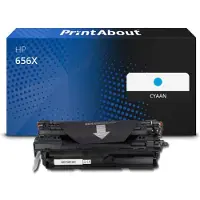 PrintAbout Huismerk HP 656X (CF461X) Toner Cyaan Hoge capaciteit