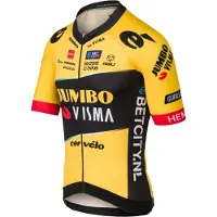 Agu Jumbo-visma Premium Replica 2023 Korte Mouw Wielertrui