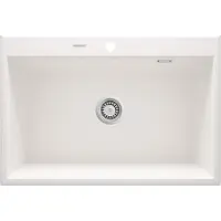 Deante - Zlewozmywak ERIDAN, granieten spoelbak, 1 kom, 70x52 cm, kleur: alabaster