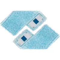 Leifheit Clean Twist/Powerclean vloerwisser overtrek - klittenband - 33 cm - Super Soft - 2 stuks