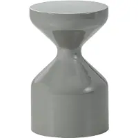 Woood Floyd Bijzettafel - Metaal - Lichtgrijs - 47x30x30