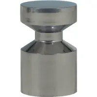 Woood Ferry Bijzettafel - Metaal - Chrome - 47x30x30