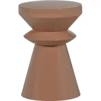 Woood Fedde Bijzettafel - Metaal - Oud Roze - 47x30x30