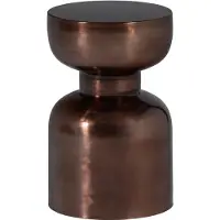 Woood Frits Bijzettafel - Metaal - Brons - 47x30x30