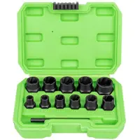 JBM 3/8´´ 6-19 Mm Set Met Veiligheidsschroeven Voor Het Uittrekken Van Moeren
