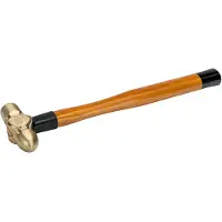 Bahco Vonkvrije Kogelhamer Met Bronzen Aluminium Kop En Houten Steel 450g