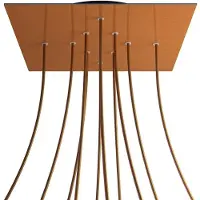 Creative Cables Krovnq4010f108 Xxl Rose-one Square Satin-koperroze Set