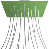 Creative Cables Kroq4014f116 Xxl Rose-one Square Groene Weide Rozenkit