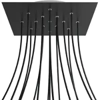 Creative Cables Kroq4015f103 Xxl Rose-one Vierkant Mat Zwart Rose Kit