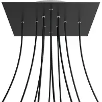 Creative Cables Kroq4010f103 Xxl Rose-one Vierkant Mat Zwart Rozenkit
