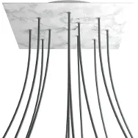 Creative Cables Kroq4012f105 Xxl Rose-one Square Carrara Marmer Rozenset