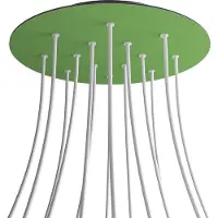 Creative Cables Krovnr4014f116 Xxl Rose-one Ronde Groene Weide Rozenset