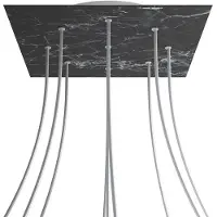 Creative Cables Kroq409ef104 Xxl Rose-one Square Marquina-marmeren Rozenset