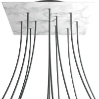 Creative Cables Krovnq4012f105 Xxl Rose-one Square Carrara Marmeren Rozenset