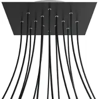 Creative Cables Kroq4014f103 Xxl Rose-one Vierkant Mat Zwart Rose Kit