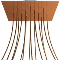 Creative Cables Kroq4014f108 Xxl Rose-one Vierkante Satijnen Koperen Rozenkit