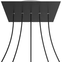 Creative Cables Kroq405lf103 Xxl Rose-one Square Matzwarte Rozenset