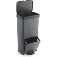 Sp Berner 70 liter verticale recyclingbak – Grote capaciteit – Duurzame opbergoplossing van gerecycled kunststof – Gemaakt in Spanje