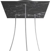 Creative Cables Krovnq403tf104 Xxl Rose-one Square Marquina Marmeren Rozenset