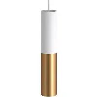 Creative Cables Tub-e14-spot Met Dubbele Metalen Buis. Met Dubbele Lamphouderring