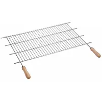 Sauvic 100x50 Cm Barbecuegrill Met Houten Handgrepen