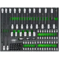 JBM Doppen-en Bitset 104 Stukken