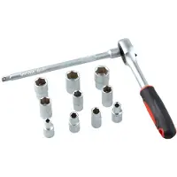 Stein 48157 1/4´´ 4-13 Mm Dopsleutel-en Ratelset 11 Stukken