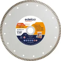 Edelco Diamantschijf Voor Stenen Platen S3 Turbo 180x22 Mm