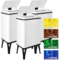 Wellhome Slimme Prullenbakken 40l 3 Eenheden