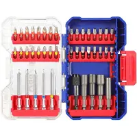 Workpro Set Met Bits En Doppen 42 Stukken