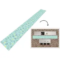 KitchenYeah Keukenloper - Keukenmat - Patronen - Zaad - Planten - 400x50 cm - Keuken vloerkleed