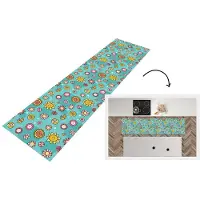 KitchenYeah Keukenloper - Loper keuken - Bloemen - Vlinders - Patronen - 200x50 cm - Keukenloper vinyl