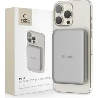 TechProtection Life MagSafe Draadloze Powerbank 5000 MAh Titanium