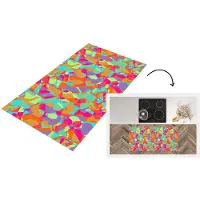 KitchenYeah Keukenloper - Loper keuken - Lavalamp - Regenboog - Patronen - Hippie - 120x60 cm - Keukenloper vinyl