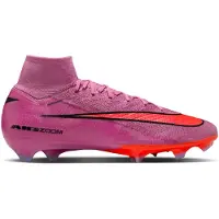 Nike Zoom Mercurial Superfly 10 Elite Gras Voetbalschoenen (FG) Roze Felrood Lichtblauw