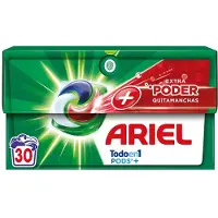 Ariel Wasmiddelcapsules + Extra Krachtige Vlekverwijderaar 30 Eenheden