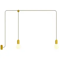 Creative Cables F-snake Eiva 2-lichts Buitenlamp Met Rozet En Lamp