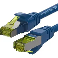 Wp Europe WPC-PAT-6ASF005B netwerkkabel Blauw 0,5 m Cat6a S/FTP (S-STP)