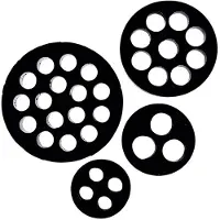 Lapp 53340310 SKINTOP DIX-M 40310 Meervoudig dicht-inzetstuk M40 M40 3 x 10 mm Nitril-butadieen rubber Zwart (RAL 9005) 25 stuk(s)