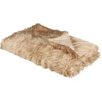 Beliani Plafond, Sprei bontlook lichtbruin 150 x 200 cm DELICE (150 x 200 cm)